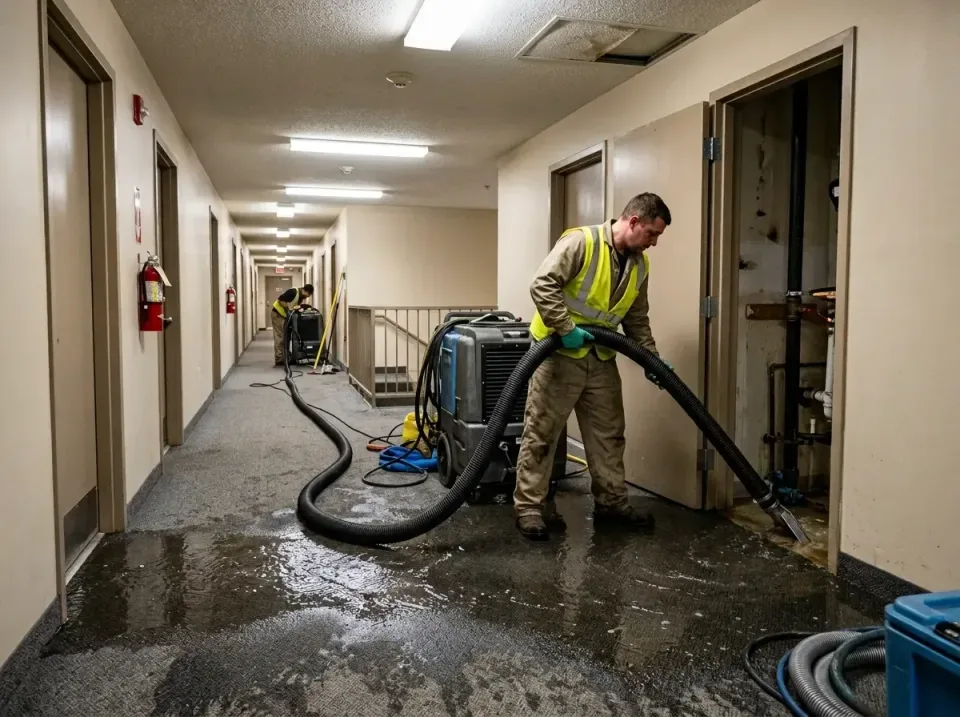 multi-unit-apartment-hallway-f-005 — frequently asked questions, Emergency Burst Pipe Water Extraction & Removal in Spring G…